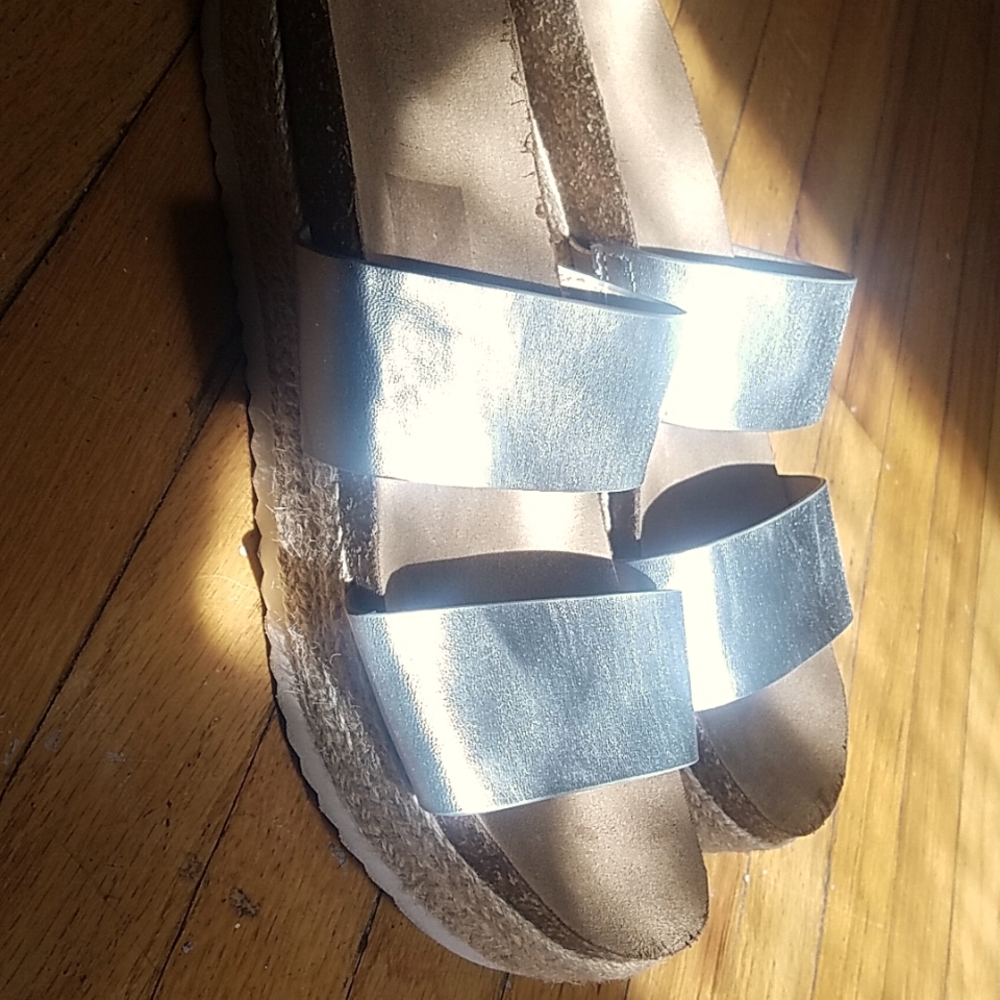 Silver sandals